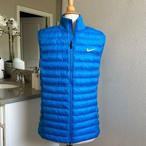 Nike Aeroloft Men's M Golf Vest Photo Blue Full Zip